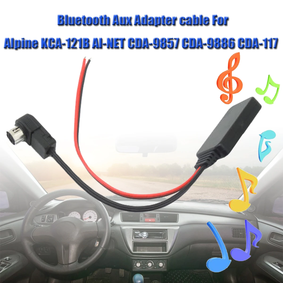 Автомобильный Aux кабель bluetooth Aux кабель-адаптер кабель для автомобильного динамика для Alpine 121B 9857 9886 117 смартфон для автомобиля стерео поток