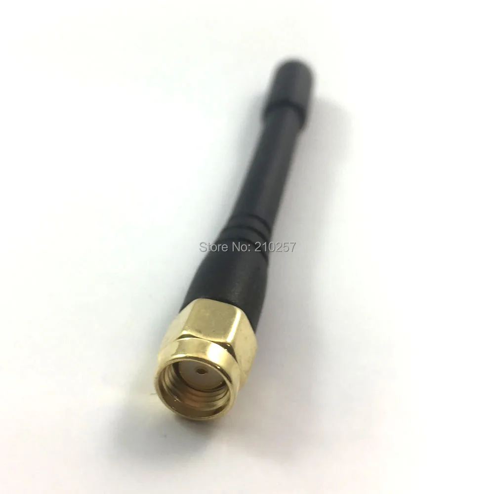 

1pcs 2.4Ghz 3dbi Wifi Antenna Aerial rp-Sma Male Plug Wireless Router 7cm Black