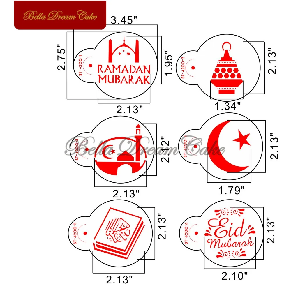 Eid Mubarak трафарет для печенья Рамадан мусульманские формы для выпечки кофе шаблон печенье помадка форма торт декоративные инструменты для выпечки