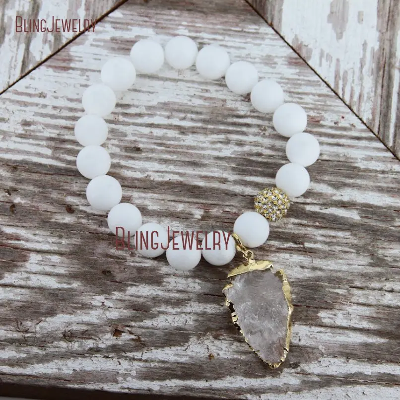 20181201-BM17426-Latest  Arrowhead Clear Crystal Bracelet On Sale_32