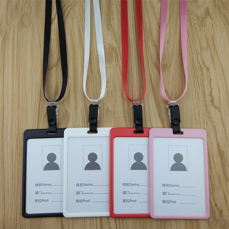 BINXUE Tuba Employee ID Card Can Clip Can Hang Cover Card