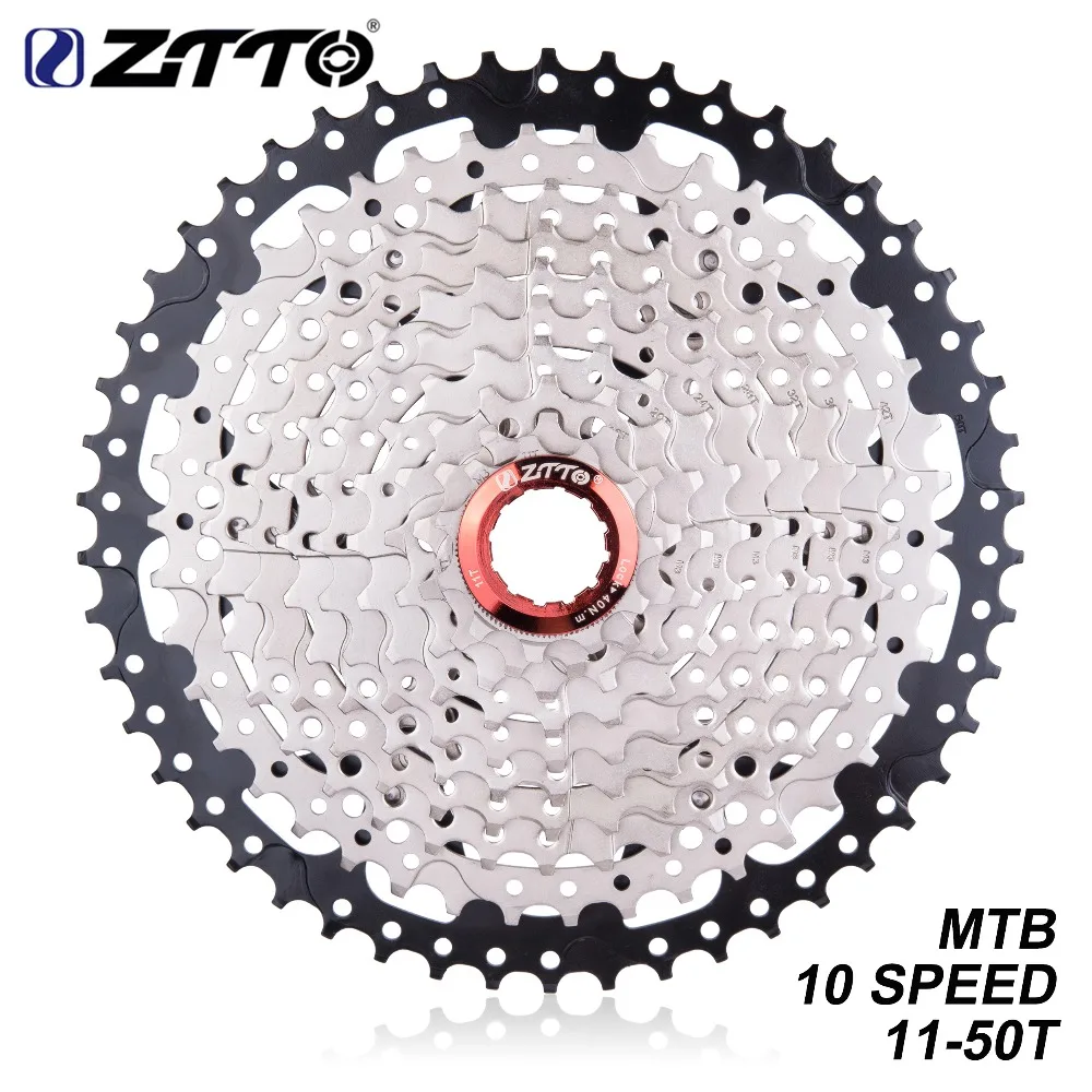 ZTTO кассета 10 Скорость 11-50 т MTB набор звездочек со встроенной трещоткой для горного велосипеда 10 s 20С 30С относится к XT SLX модными принтами XO X0 X9