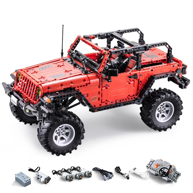 

CADA RC Car Adventurer Bricks Compatible Technic Jeeped Building Blocks Boys Gifts Remote Control Toys For Children 1941PCS