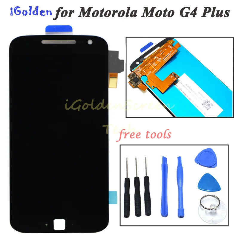 

For Motorola Moto G4 Plus Xt1644 Xt1640 Xt1641 LCD Display Screen +Touch Glass screen Digitizer Assembly Replacement Pantalla