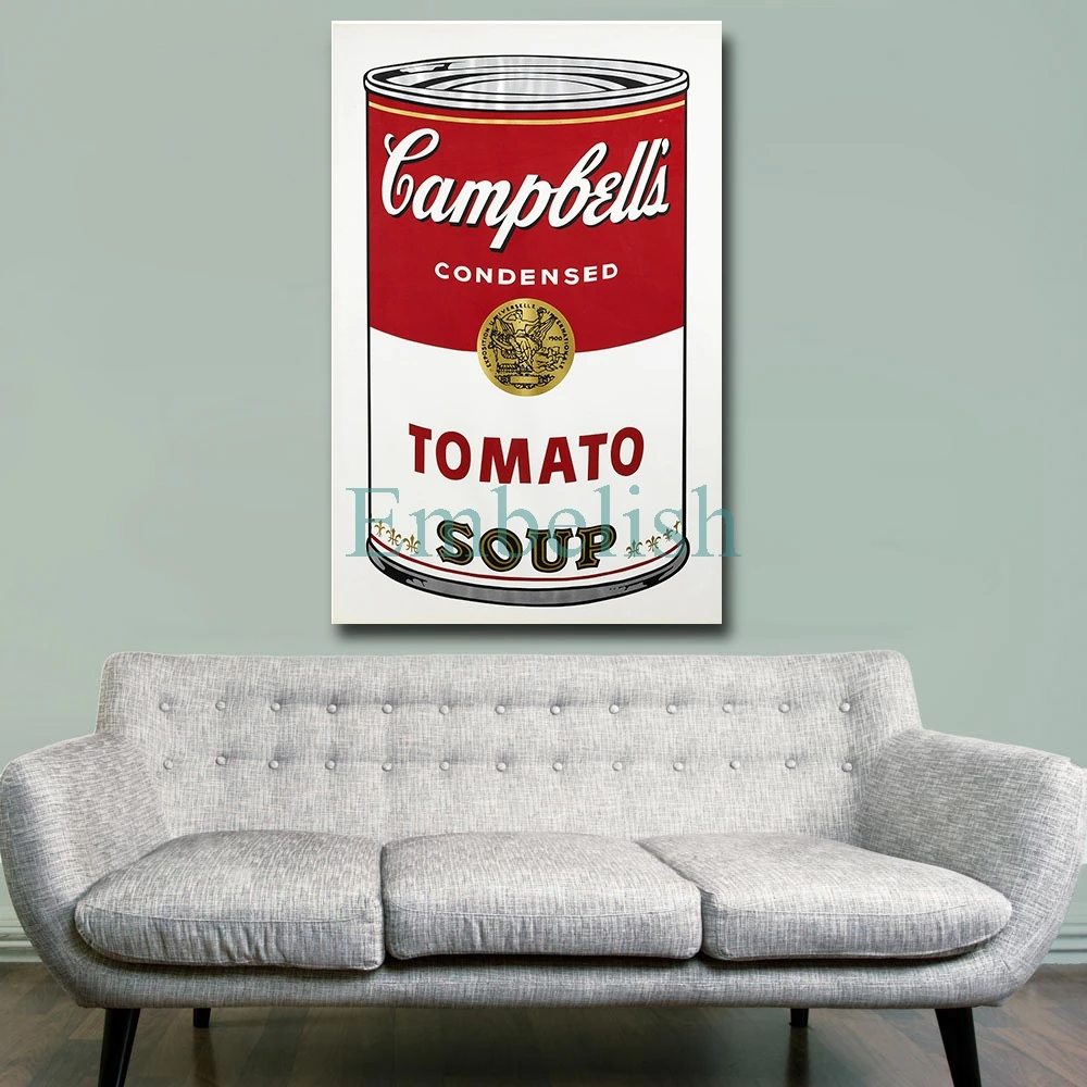 Embelish томатная лапша овощи суп от Andy Warhol Печать холст картины для гостиной картины интерьерные Плакаты для спальни