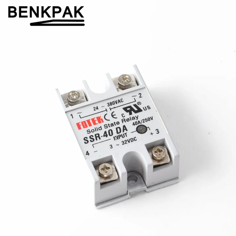 

MANUFACTURER SSR-40DA solid state relay,40A single phase ssr FOTEK