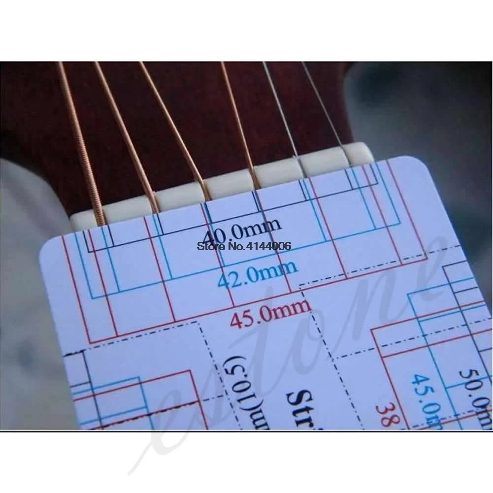 

New Guitar Bass Fritz Ruler String Pitch Ruler Action Ruler Card Vernier Caliper Drop Ship