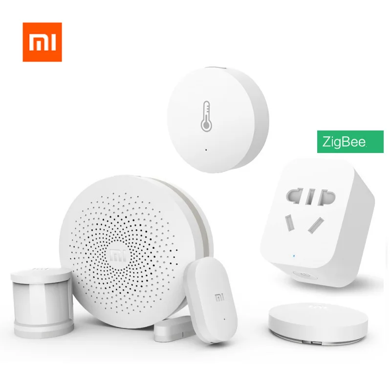 Наборы для умного дома Xiaomi Mijia шлюз с 3 датчиками дверей и окон 2 датчика движения