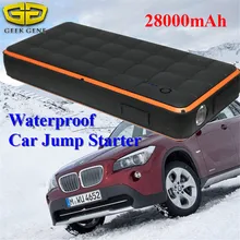 Водонепроницаемый 28000 мАч автомобильный пусковой стартер портативный 1000А пусковое устройство power Bank 12 В Автомобильное зарядное устройство для автомобильного аккумулятора Booster Buster CE