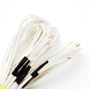 

5PCS 100K ohm NTC 3950FB Thermistors with cable Temperature Sensor RepRap Extruder for Creality 3D Printer Mend Hot bed