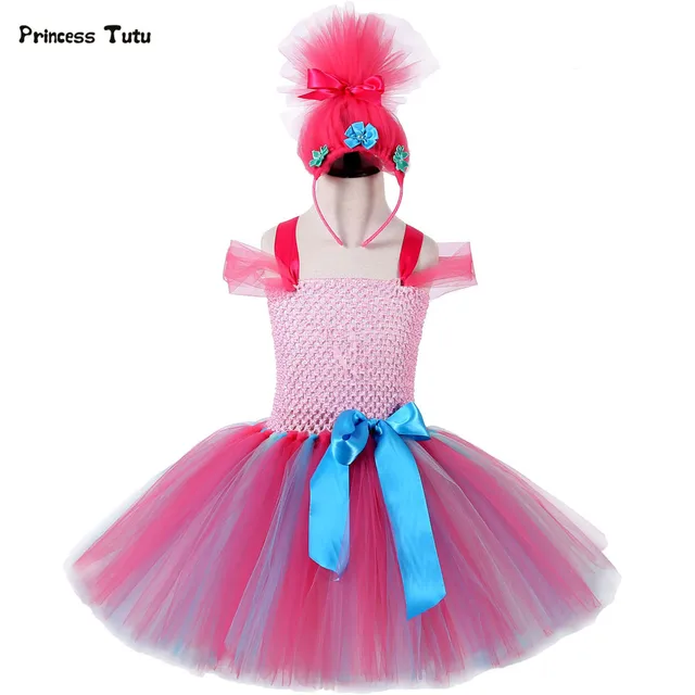 children trolls poppy cosplay tutu dress baby girl birthday party dresses princess christmas halloween costume for - Princess Christmas children trolls poppy cosplay tutu dress baby girl birthday party dresses princess christmas halloween costume for - Princess Christmas