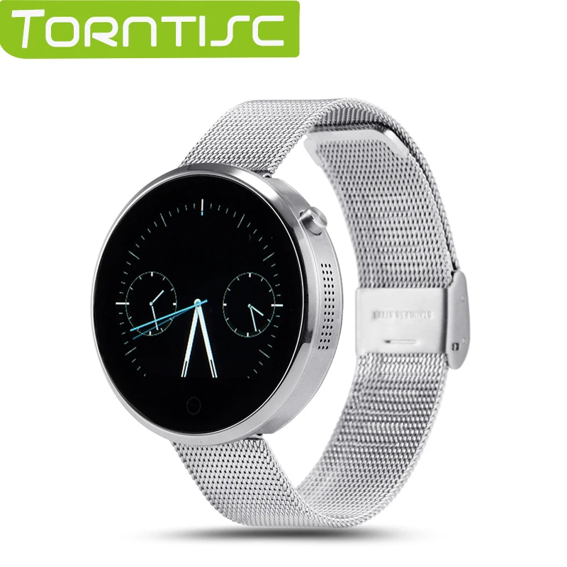 

Torntisc DM360 Bluetooth Heart-rate Monitor Smart Watch Cambered Surface Capacitive Touch Screen For Android & IOS Phones