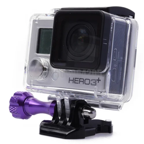 6 шт./партия фиолетовый Нержавеющая сталь Gopro винт регулировки для GoPro Hero HD Hero1 Hero2 Hero3