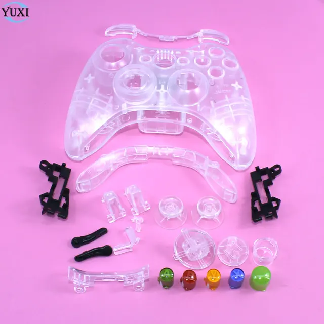 Best Price YuXi Wireless Game Controller Hard Case Gamepad Protective Shell Cover Full Set With Buttons Analog Stick Bumpers For XBox 360