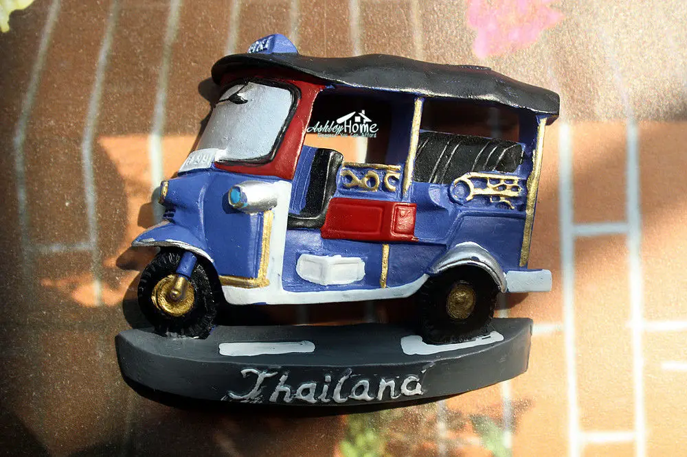 Таиланд тук-тук туристических путешествий Сувенир 3D Смолы Декоративный магнит на холодильник Craft идея подарка