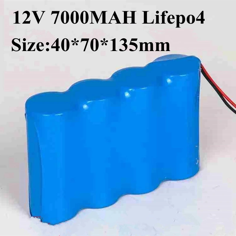 Мощный 7000 мАч Lifepo4 4S 12 8 В батарея Bateria 7ah 12В с BMS 100 Вт Солнечная панель 250 стартовый