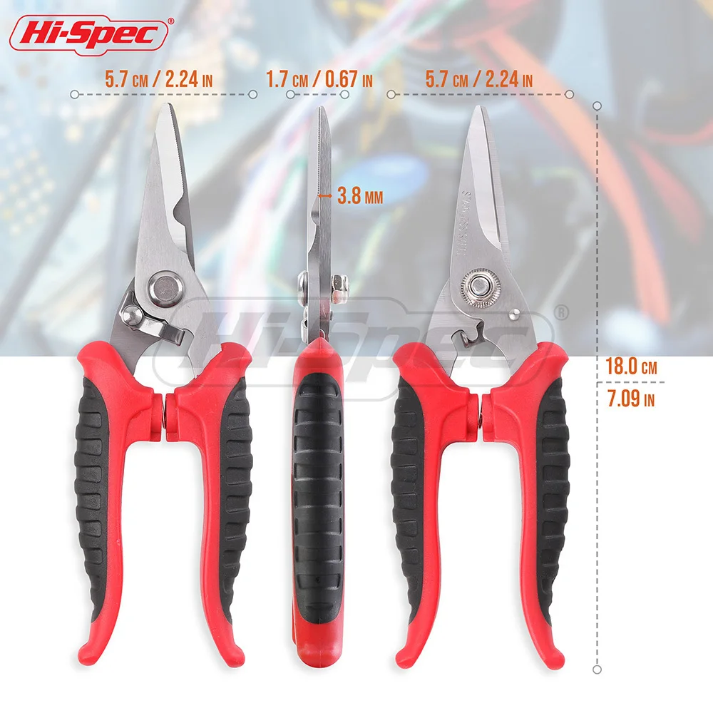 Hi-Spec Multitool Electrician Scissors Stainless Steel Shears Groove Cable Wire Cutter Thin Steel Plate Hand Tools Tesoura Hi-Spec Multitool Electrician Scissors Stainless Steel Shears Groove Cable Wire Cutter Thin Steel Plate Hand Tools Tesoura