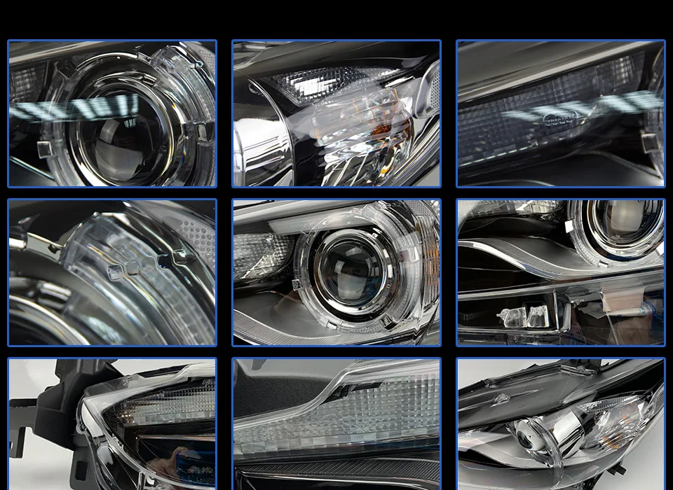 АКД Тюнинг автомобилей фары для Mazda 6 мазда 6 atenza 2013- светодиодные фары DRL ходовые огни Биксеноновые лучевые огни ангельские глазки