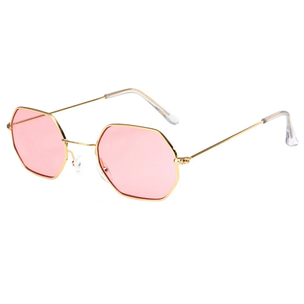Fashion Brand Small Polygon Sunglasses Women Clear Lens Eyeglasses Retro High Quality Eyewear Vintage Jelly Optical Glasses