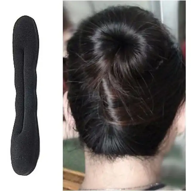 2pcs Set Sponge Hair Braiding Tools Hair Design Accessories Bun