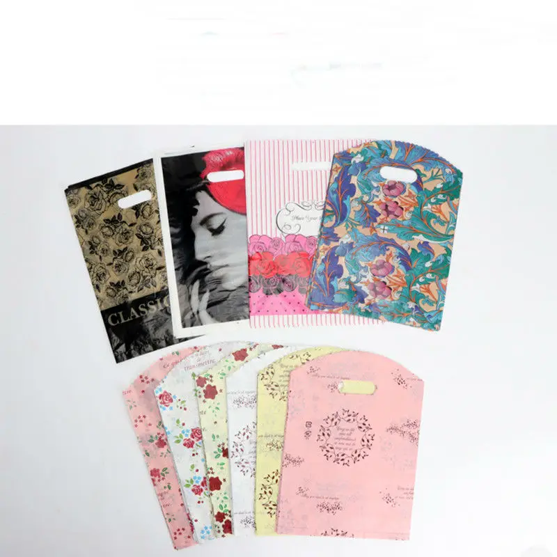 10pcs Gift bags kids Baby Birthday Party child Candy Dessert wedding Decoration Loot Bag For Clothes Shops Storage Shopping Bag