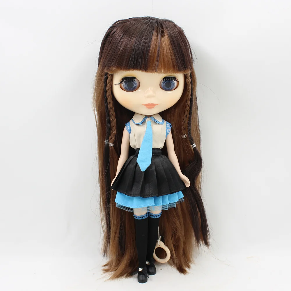 1/6 Blyth кукла с коричневыми микс волос с челкой белая кожа blyth нормальное тело nede кукла DIY модные игрушки No.280BL9158/0312