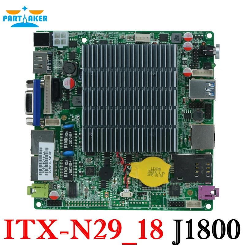 

12*12cm Baytrail Motherboard with Dual Lan Quad Core Mainboard J1800 nano itx motherboard OEM ITX-N29_18