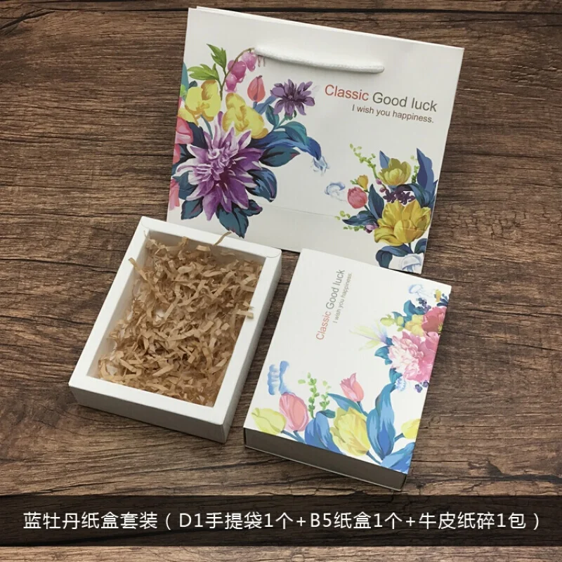 

10PCS Inner size 11*8*3cm Creativity Paper Drawer Box Flower Printed Handmade Candy Packaging Boxes Gift Packaging Match Boxes
