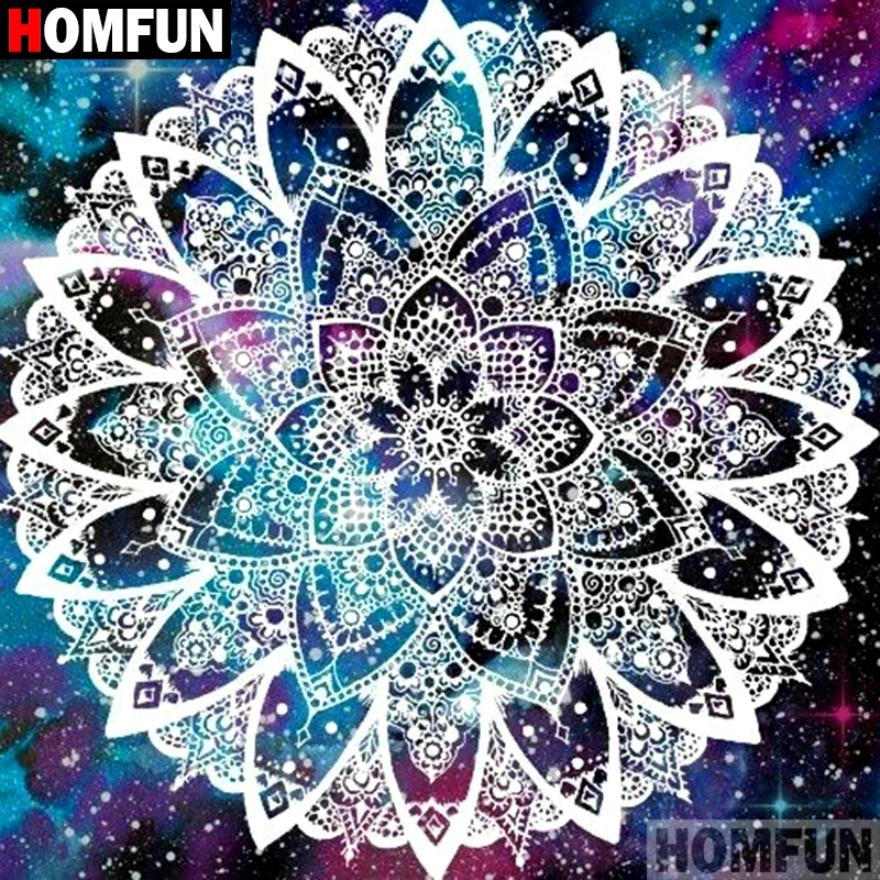 

HOMFUN Full Square/Round Drill 5D DIY Diamond Painting "Blooming flower" 3D Embroidery Cross Stitch 5D Decor Gift A09535