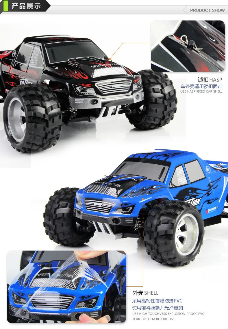 Новинка года A979 RC автомобиль 1:18 2.4Gh дистанционного Управление игрушки RC Monster 4WD дистанционного Управление Автомобили Электрический отдых на открытом воздухе