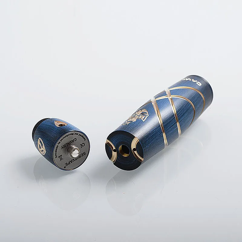 authentic-serisvape-cavalry-v2-mechanical-mod-rda-kit-wooden-blue-brass-stainless-steel-1-x-18650 (3)