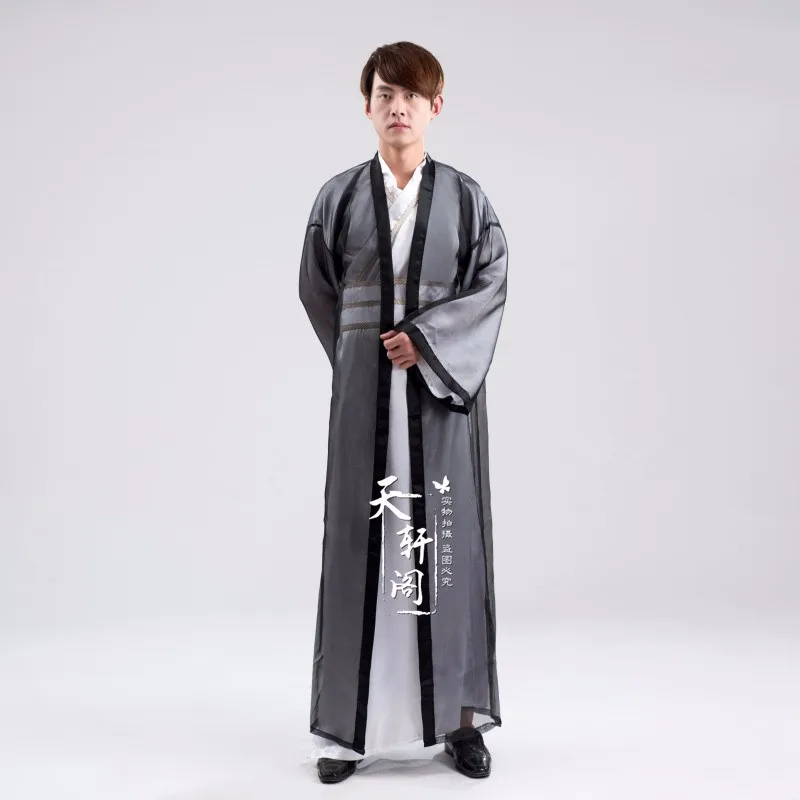 Фехтовальщик hanfu костюм древней китайской одежды для мужчин династий воины Косплей древнем Китае воин костюм Longue Халат