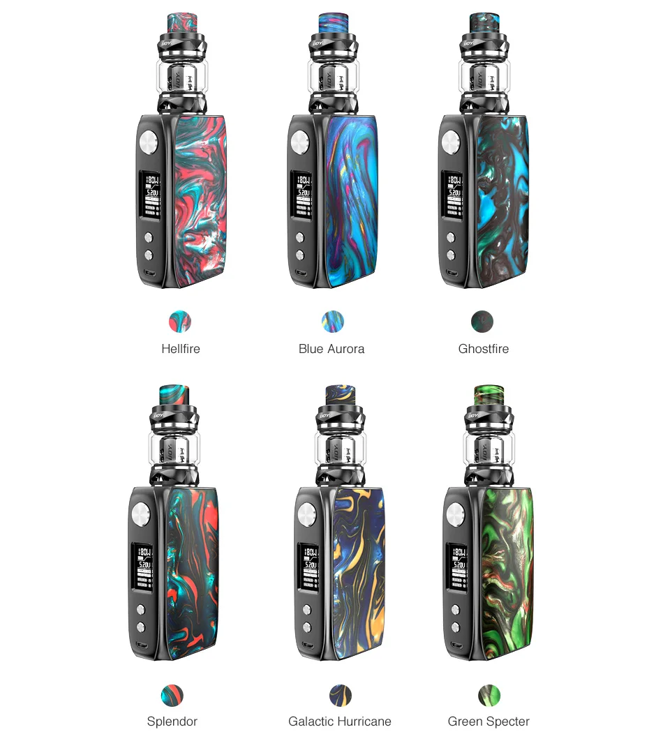 New IJoy Shogun Univ Kit Powered By Dual 18650 180W Box Mod Katana Vape Tank 2ml/5.5ml Vaporizer E-Cigarette Vape Kit VS DRAG 2