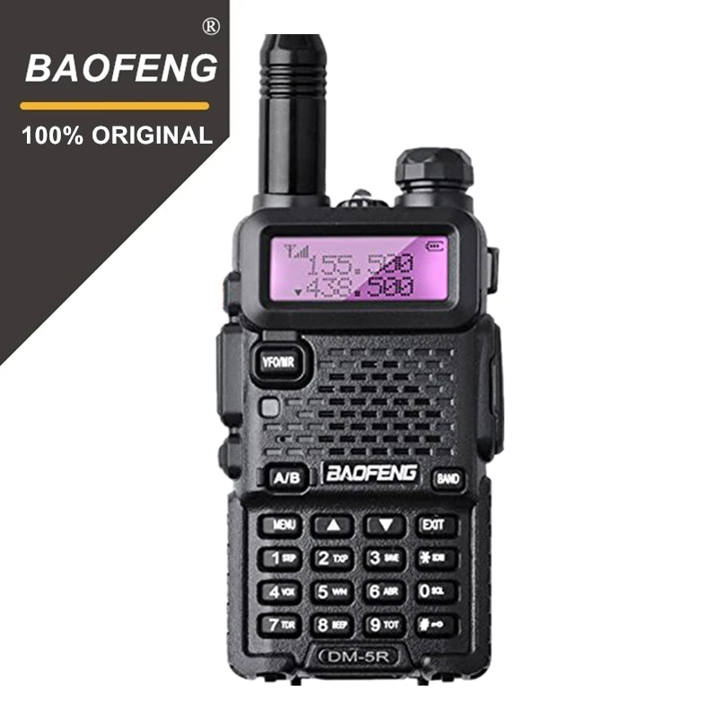 Baofeng DM-5R Dual Band DMR цифровая рация трансивер VHF UHF 136-174/400-480 MHz дальний двухстороннее радиофон