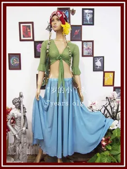 

Belly dance skirt Chiffon belly dance full circle Chiffon skirt EY08