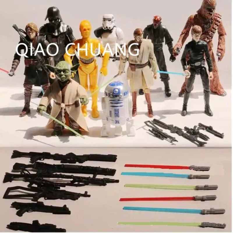 Star Wars Yoda Darth Vader Stormtrooper Action Figure The Force Awakens Toys