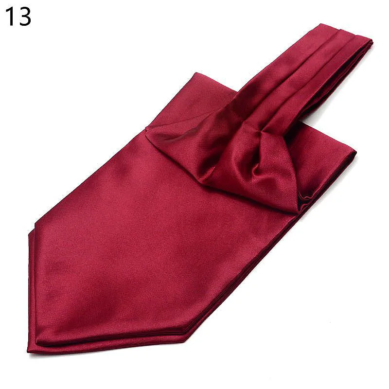 Men's  cravat suit silk scarf business collar wide tie retro pattern shirt scarf wedding party accessories