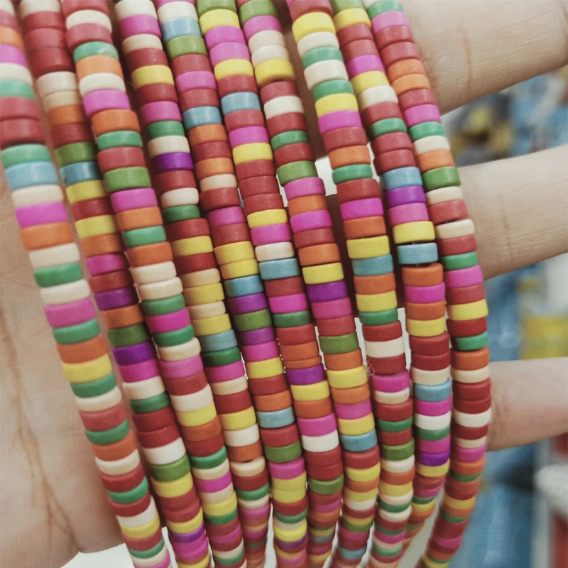 2x4 мм смешанный цвет бирюзовый камень бисер свободные шарики Howlite сделай сам для