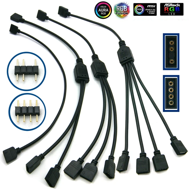 Motherboard AURA RGB Splitter Interface 12V / 5V Addressable D RGB SYNC Motherboard AURA RGB Splitter Interface 12V / 5V Addressable D RGB SYNC