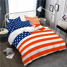 3Pcs Bedding Set American Flag Print Duvet Cover King Queen Bed Cover Pillowcase American National Anniversary Quilt Cover D40 3Pcs Bedding Set American Flag Print Duvet Cover King Queen Bed Cover Pillowcase American National Anniversary Quilt Cover D40