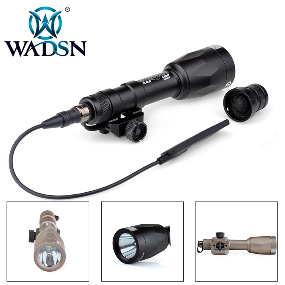 

WADSN Surefir Tactical Torches M600P SCOUTLIGHT LED FULL VERSION Super Bright Airsoft Pistol Flashlight WEX362 Weapon Lights