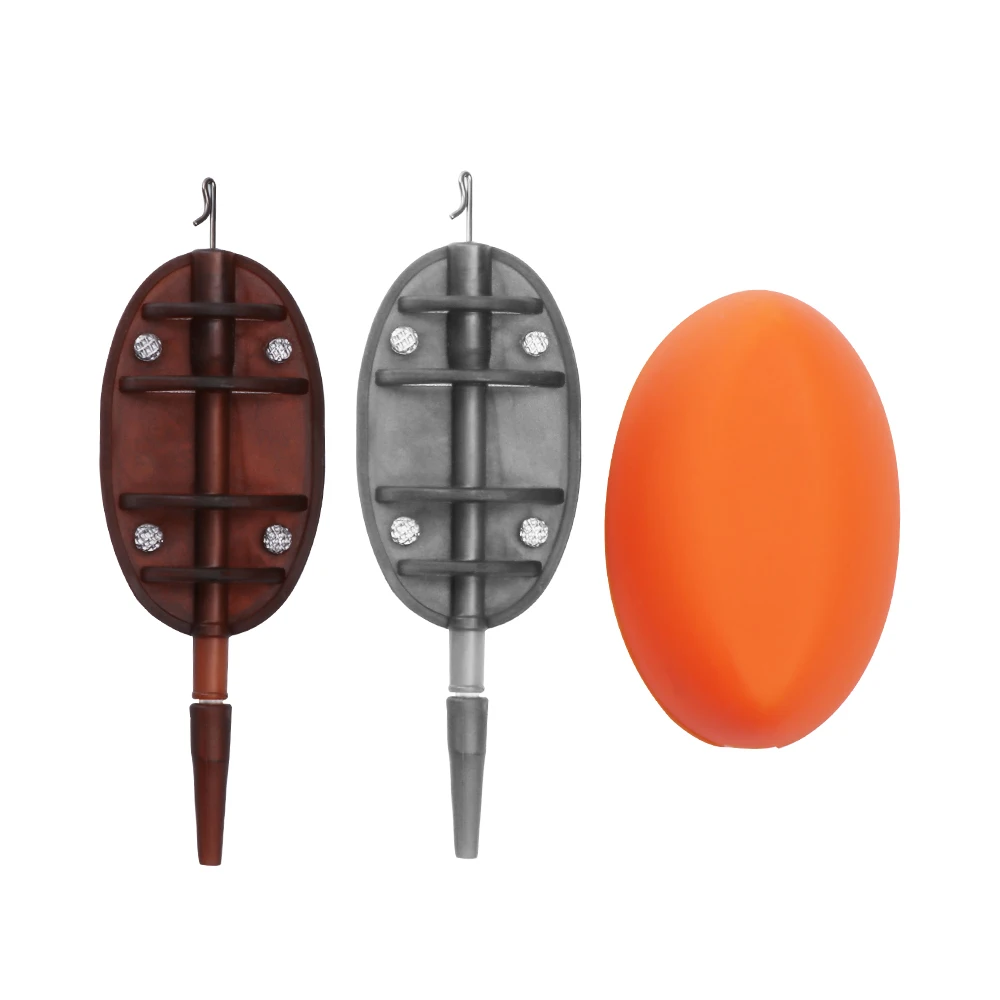 

1Set Carp Fishing Feeder Tool 20g/30g/40g/50g Lead Sinker Fishing Bait Feeder Set Bait Mould Fishing Bait Basket Fishing Tackle