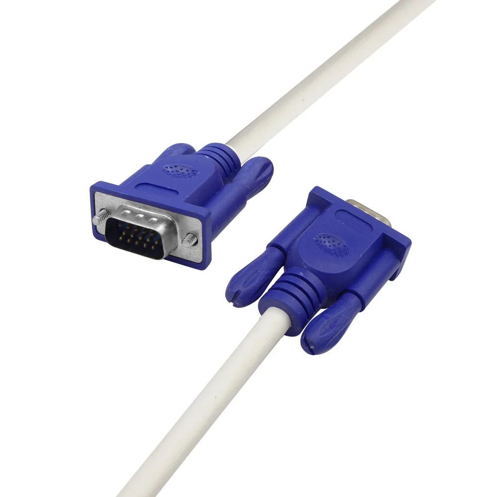 ThundeaL 15PIN 3 + 4 VGA кабель 1 5 м Штекерный двойной кольцевой удлинитель для монитора HD TV