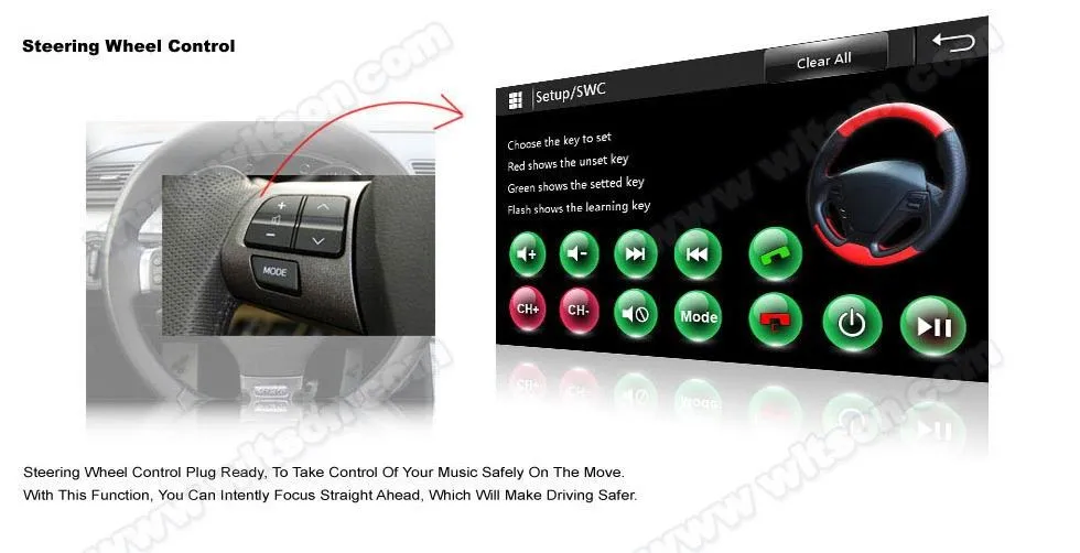 Perfect WITSON CAR DVD GPS For TOYOTA HILUX 2015/REVO 2015 car audio navi with Capctive Screen 1080P DSP WiFi 3G DVR Good Price 16