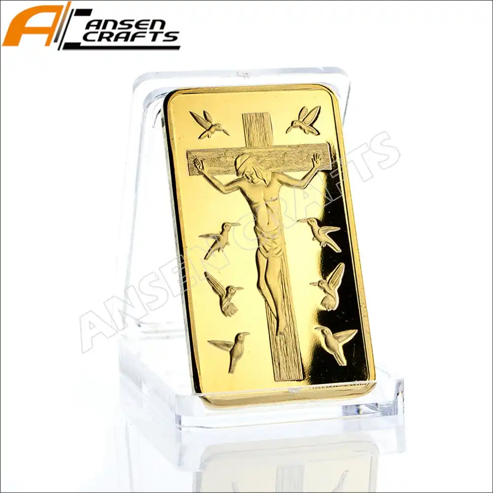 イエスキリストゴールドメッキ十字架イエス 10 十戒地金インゴットバー Jesus Christ Bar Barjesus Gold Aliexpress