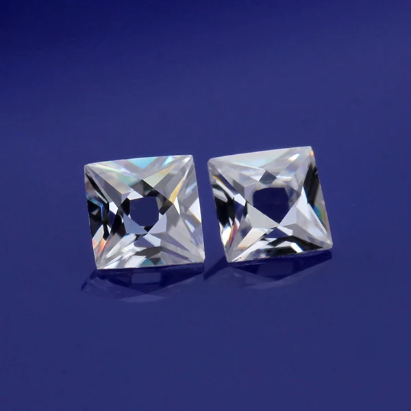 Cheestar Gems Loose Moissanites Stone GH Color 3*3mm Square French Cut Near White Moissanites Gemstone Diamonds