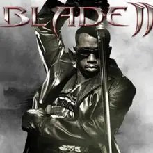 S2601 WESLEY SNIPES MOVIE BLADE TRINITY II 2 SWORD W/кожаный рюкзак ремень 37"