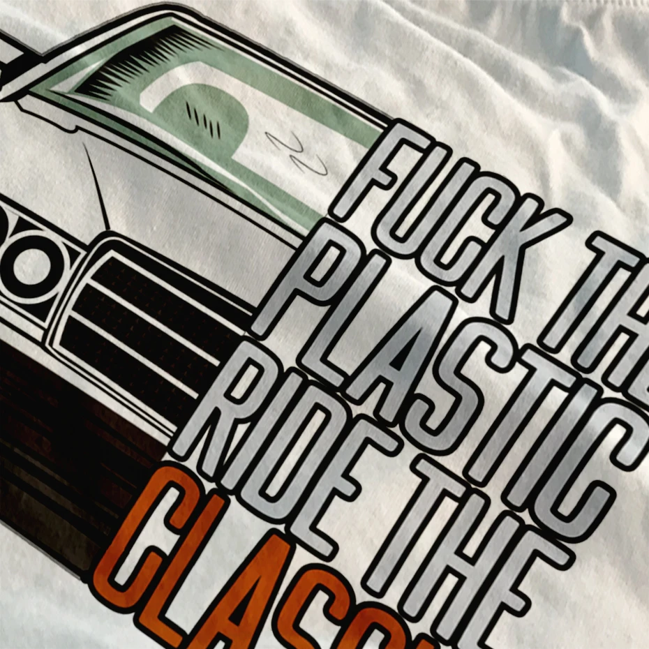 Nuevo diseño W201 Mercedes t camisa de coche de moda Casual 100% algodón camisetas Fit para hombre Camiseta de verano