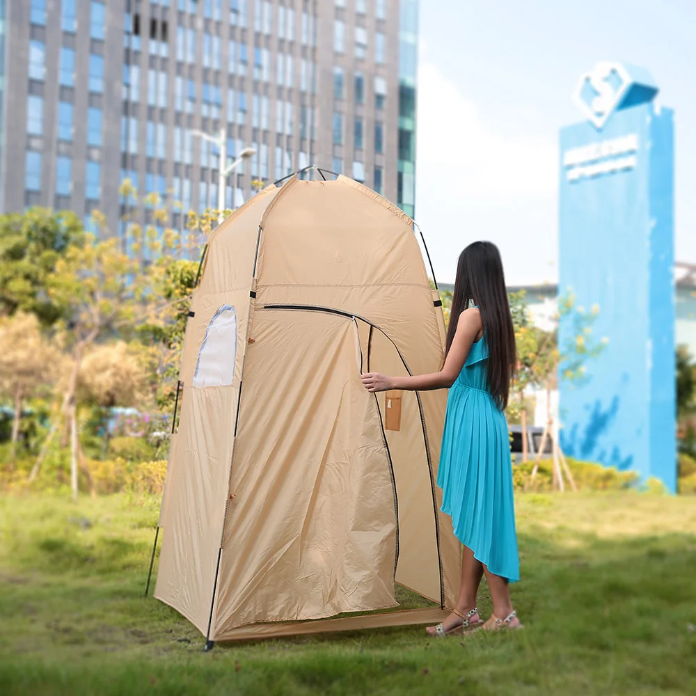TOMSHOO المحمولة في الهواء الطلق الشاطئ الصيد التخييم المرحاض تغيير غرفة دش خيمة حمام المأوى مع حمل حقيبة