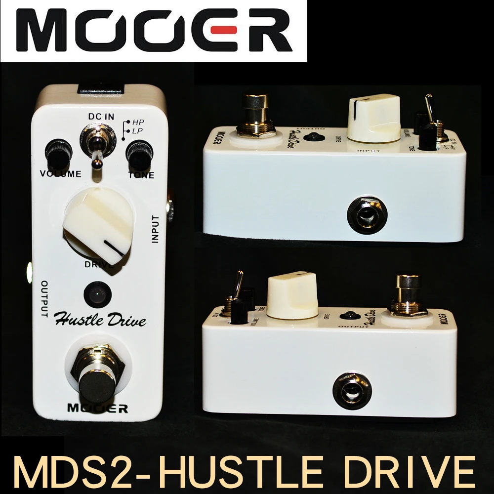 MOOER MDS2 Micro Hustle Drive Distortion effect гитарная педаль с трубчатым приводом, звуковая педаль для гитары, компактная